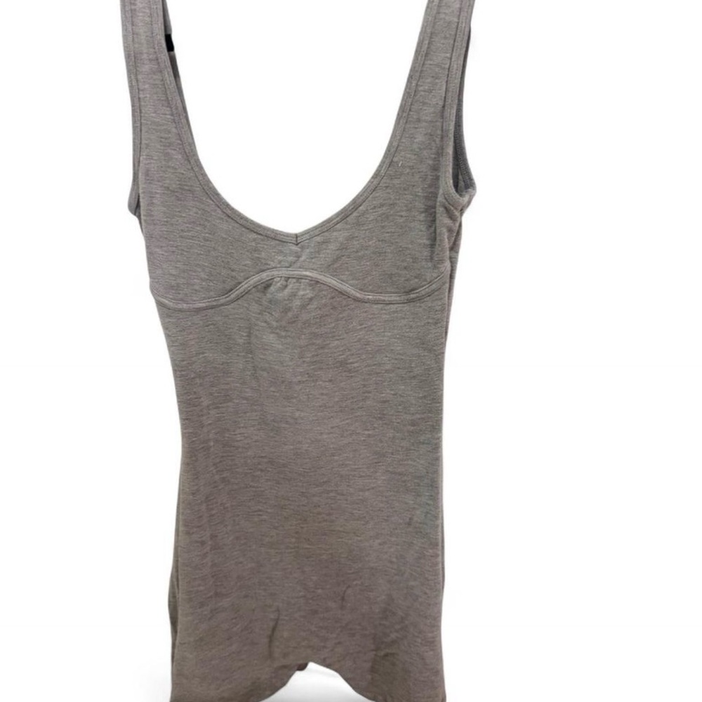 Gray Scoop-back Romper